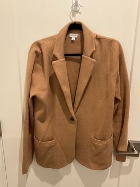 J. Crew Factory Women's Camel Sweater Blazer